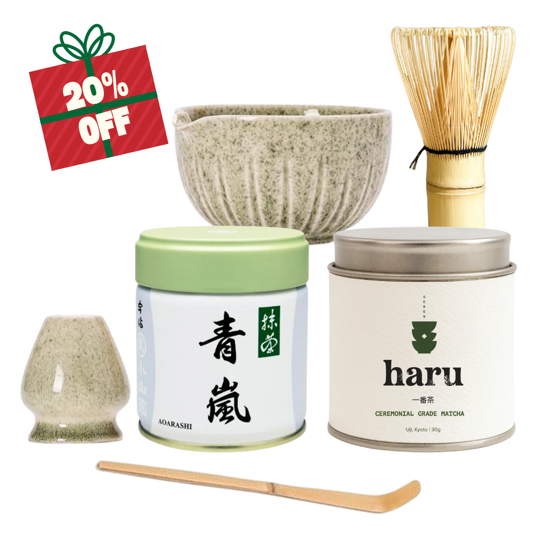 Christmas Essential Matcha Gift Set – Serena Matcha + Marukyu Koyamaen (Save 20%)