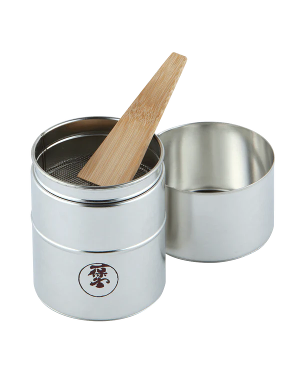 Ippodo Tea - Matcha Sifting Can Set (50g Can, Strainer, Spatula)