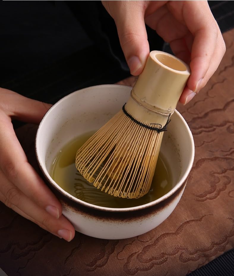 6 Piece Premium Matcha Set (Matcha Bowl, Whisk, Stand, Scoop, Tea Strainer and Spoon)