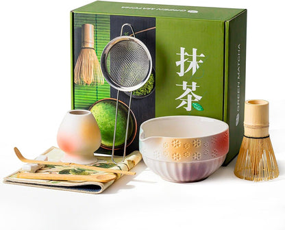 8 Piece Premium Matcha Set – (Bowl, Whisk, Scoop, Sifter & Accessories)