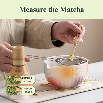 8 Piece Premium Matcha Set – (Bowl, Whisk, Scoop, Sifter & Accessories)