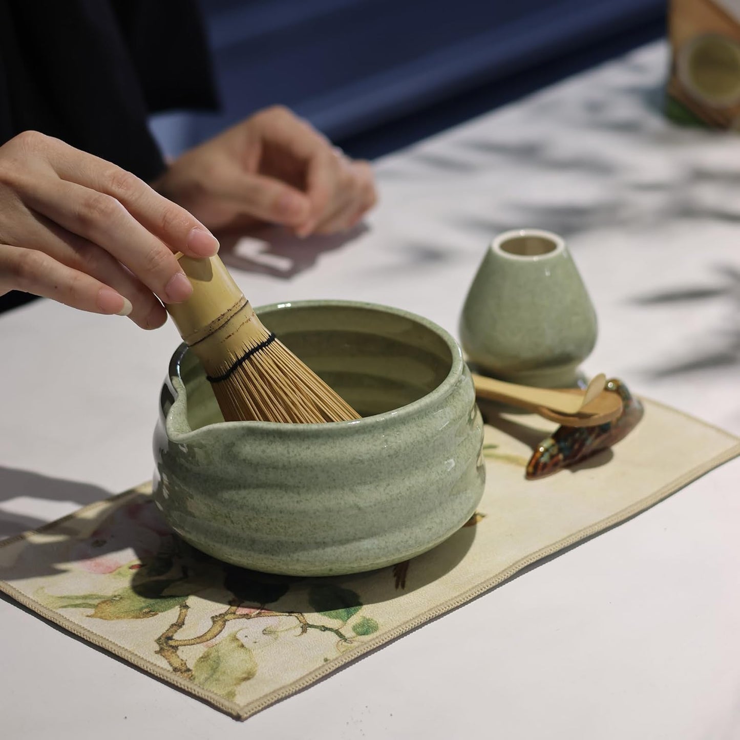 8 Piece Premium Matcha Set – (Traditional Chasen, Chashaku, Bowl, Sifter & Accessories)