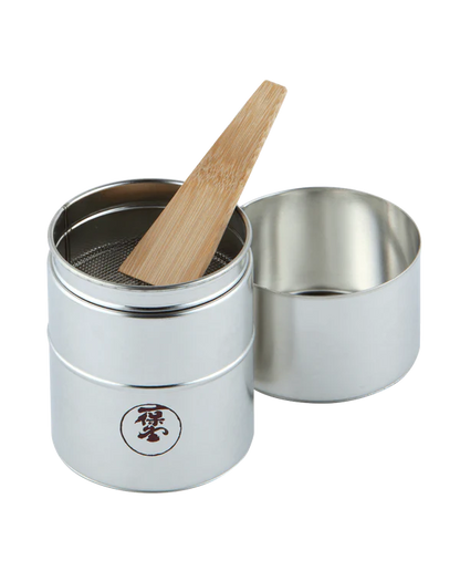 Ippodo Tea - Matcha Sifting Can Set (50g Can, Strainer, Spatula)