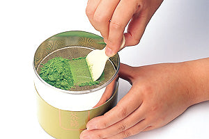 Marukyu Koyamaen - Matcha Sifting Can Set (100g Can, Strainer, Spatula)