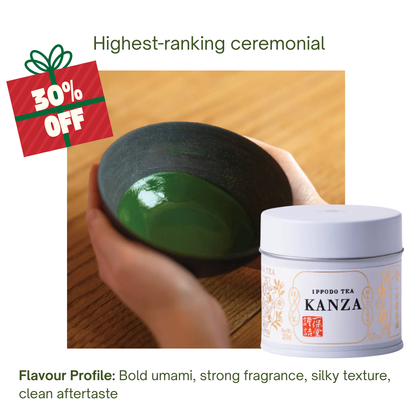 Ippodo Tea Matcha - Kanza 20g Ceremonial Japanese Matcha Powder